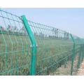 Malla de valla de metal verde